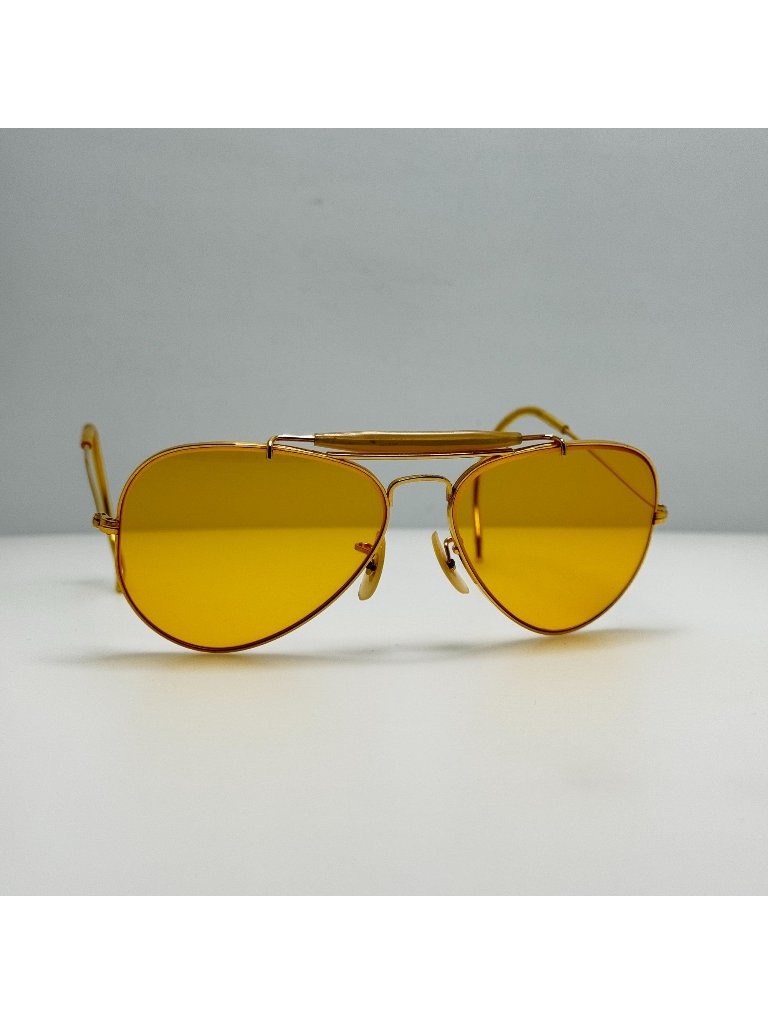 Bausch & Lomb B&L Ray Ban Sunglasses Shooter Yellow 58-14